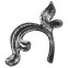 51.113 Decorative Garden Fence Cast Steel Flowers And Leaves