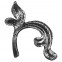 51.114 Decorative Garden Fence Cast Steel Flowers And Leaves