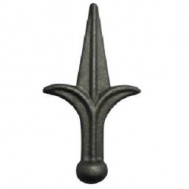 40.047.01 Decorative Wrought Iron Spear Top Head Railhead Spear Point