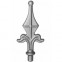 40.052.02Decorative Wrought Iron Spear Top Head Railhead Spear Poin