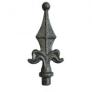 40.053.01 Decorative Wrought Iron Spear Top Head Railhead Spear Point