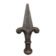 40.058.01 Decorative Wrought Iron Spear Top Head Railhead Spear Point