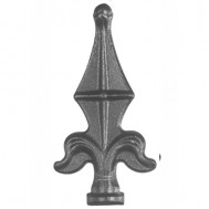 40.060.02 Decorative Wrought Iron Spear Top Head Railhead Spear Point