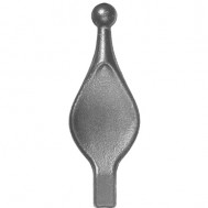 40.065 Decorative Wrought Iron Spear Top Head Railhead Spear Point