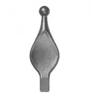40.066 Decorative Wrought Iron Spear Top Head Railhead Spear Point