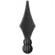 40.074 Decorative Wrought Iron Spear Top Head Railhead Spear Point