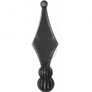 40.075 Decorative Wrought Iron Spear Top Head Railhead Spear Point