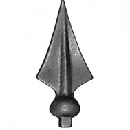 40.078 Decorative Wrought Iron Spear Top Head Railhead Spear Point