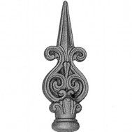 40.084 Decorative Wrought Iron Spear Top Head Railhead Spear Point