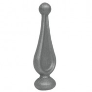 40.098.01 Decorative Wrought Iron Spear Top Head Railhead Spear Point