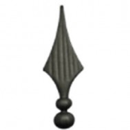 40.118.01 Decorative Wrought Iron Spear Top Head Railhead Spear Point