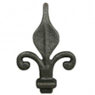 40.124 Decorative Wrought Iron Spear Top Head Railhead Spear Point