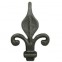 40.124 Decorative Wrought Iron Spear Top Head Railhead Spear Point