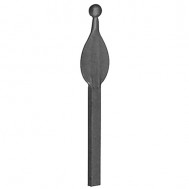 40.138 Decorative Wrought Iron Spear Top Head Railhead Spear Point