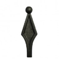 40.151 Decorative Wrought Iron Spear Top Head Railhead Spear Point