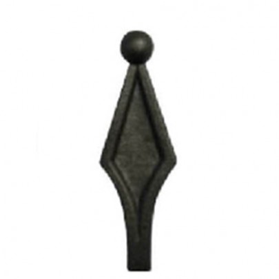 40.151 Decorative Wrought Iron Spear Top Head Railhead Spear Point