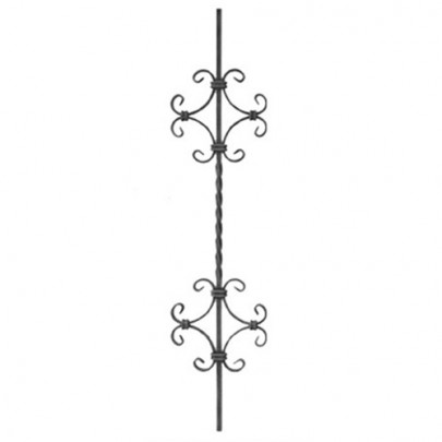 21.033 Wrought Iron Forging Ornamental Balustrade Forged Pickets