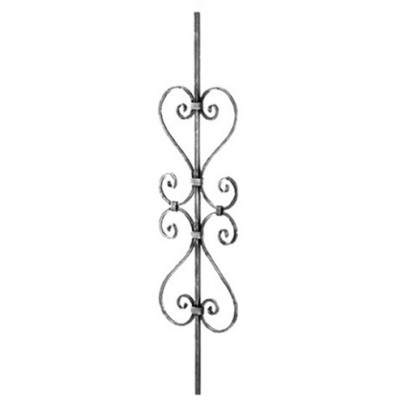 21.036 Wrought Iron Forging Ornamental Balustrade Forged Pickets