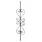 21.036 Wrought Iron Forging Ornamental Balustrade Forged Pickets