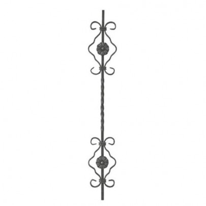 21.047 Wrought Iron Forging Ornamental Balustrade Forged Pickets