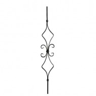 21.052 Wrought Iron Forging Ornamental Balustrade Forged Pickets