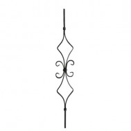 21.052 Wrought Iron Forging Ornamental Balustrade Forged Pickets