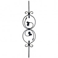 21.055 Wrought Iron Forging Ornamental Balustrade Forged Pickets