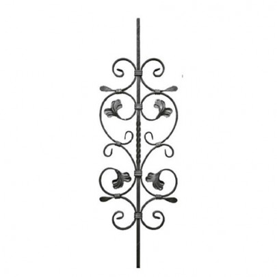 21.061 Wrought Iron Forging Ornamental Balustrade Forged Pickets