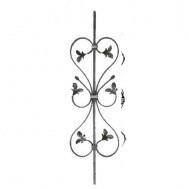 21.064 Wrought Iron Forging Ornamental Balustrade Forged Pickets
