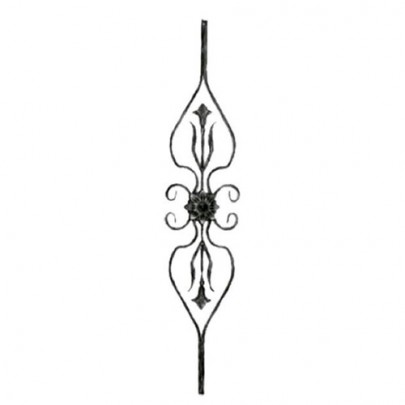 21.066 Wrought Iron Forging Ornamental Balustrade Forged Pickets