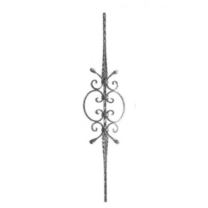21.072 Wrought Iron Forging Ornamental Balustrade Forged Pickets