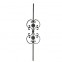 21.095 Wrought Iron Forging Ornamental Balustrade Forged Pickets
