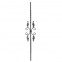 21.113 Wrought Iron Forging Ornamental Balustrade Forged Pickets