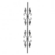 21.114 Wrought Iron Forging Ornamental Balustrade Forged Pickets