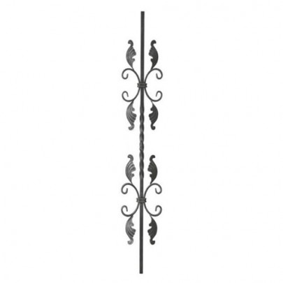 21.114 Wrought Iron Forging Ornamental Balustrade Forged Pickets
