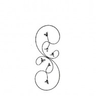 21.116.01 Wrought Iron Forging Ornamental Balustrade Forged Pickets