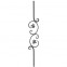 21.118 Wrought Iron Forging Ornamental Balustrade Forged Pickets