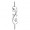 21.163 Wrought Iron Forging Ornamental Balustrade Forged Pickets