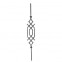 22.100 Wrought Iron Forging Ornamental Balustrade Forged Pickets
