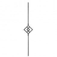 22.104 Wrought Iron Forging Ornamental Balustrade Forged Pickets