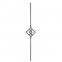 22.104 Wrought Iron Forging Ornamental Balustrade Forged Pickets