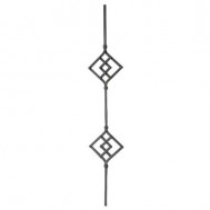 22.105 Wrought Iron Forging Ornamental Balustrade Forged Pickets