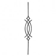 22.108 Wrought Iron Forging Ornamental Balustrade Forged Pickets