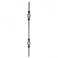 23.014 Wrought Iron Forging Ornamental Balustrade Forged Pickets