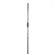24.268 Twisted Forged Picket with a Single Central Ornament