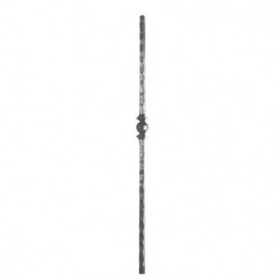 24.268 Twisted Forged Picket with a Single Central Ornament