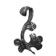51.117 Decorative Garden Fence Cast Steel Flowers And Leaves