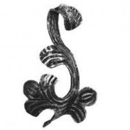 51.118 Decorative Garden Fence Cast Steel Flowers And Leaves