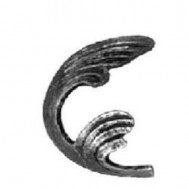 52.001.01 Decorative Garden Fence Cast Steel Flowers And Leaves
