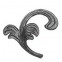 52.004 Decorative Garden Fence Cast Steel Flowers And Leaves